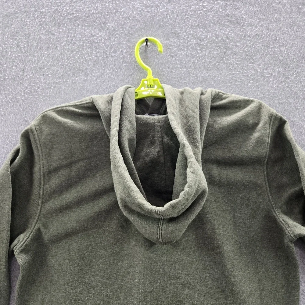 The North Face Men Hoodie M Green‎ Fleece Activewear Logo Long Sleeve